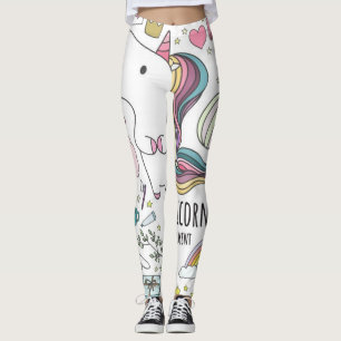 Unicorn-Regenbogen-Leggings Leggings