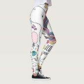 Unicorn-Regenbogen-Leggings Leggings (Rechts)