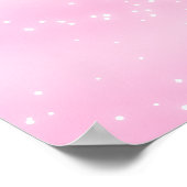 Unicorn Regenbogen Magisches Rosa Niedlich Poster (Ecke)