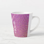 Unicorn Regenbogen Rosa Glitzer Fantasy Magisch Milchtasse (Rechts)