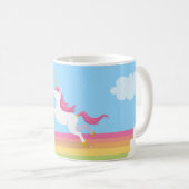 Unicorn-Regenbogen-Tasse Kaffeetasse (VorderseiteRechts)