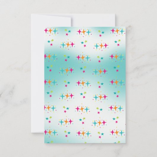 Unicorn Regenbogen Vielen Dank, dass Sie sich Kart Einladung (Rückseite)