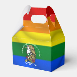 Unicorn Regenbogen Vielen Dank für Ihr Interesse B Geschenkschachtel