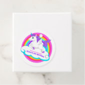 Unicorn Regenbogen Wolken Stars Bounce House Gesch Geschenkanhänger (Beispiel)