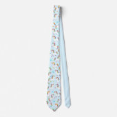 Unicorn Regenbogenmuster magischer Spaß kitschig Krawatte (Vorderseite)