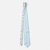 Unicorn Regenbogenmuster magischer Spaß kitschig Krawatte (Rückseite)