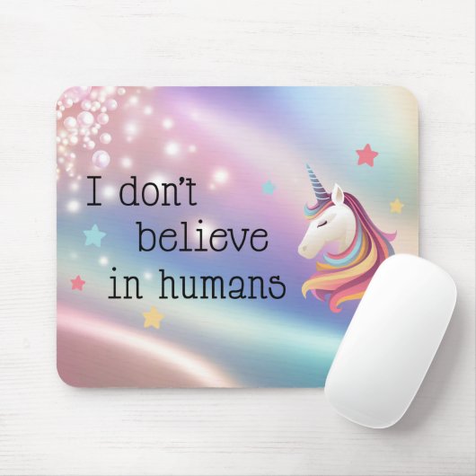 Unicorn-Regenbogenperle Mousepad (Mit Mouse)