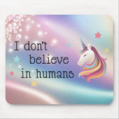Unicorn-Regenbogenperle Mousepad (Vorne)