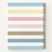 Unicorn Regenbogenstreifen Magisch Notizblock (Rückseite)