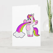 Unicorn-Regenbogenwolken Karte (Vorderseite)