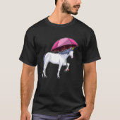 Unicorn Regenschirm T-Shirt (Vorderseite)
