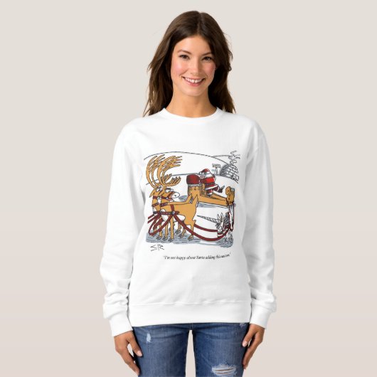Unicorn Reindeer Women Sweatshirt (Vorne ganz)
