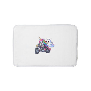 Unicorn Reiten a Motorrad Boys Girls Men Women Badematte