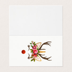 Unicorn-Ren-Geweih-/WeihnachtsBlumen