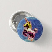 Unicorn-Revers-Button-Knopf (Galaxie-Schimmer) Button (Vorne & Hinten)