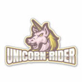 Unicorn Rider Aufkleber (Vorderseite)
