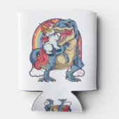 Unicorn Riding Dinosaur Dosenkühler (Rückseite)