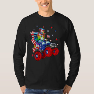 Unicorn Riding Monster Truck 4. Juli Jungen Kinder T-Shirt