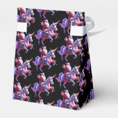 Unicorn Riding Santa Geschenkschachtel (Rückseite)