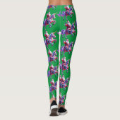 Unicorn Riding Santa Leggings (Rückseite)