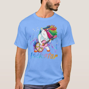 Unicorn Rock Star Gitarre Rockin Sängerin T-Shirt1 T-Shirt