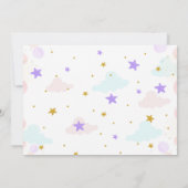 Unicorn Roller Skate Birthday Invitation Einladung (Rückseite)