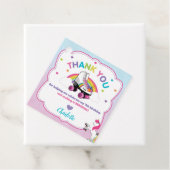 Unicorn Roller Skaten Birthday Vielen Dank Geschenkanhänger (Beispiel)