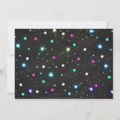 Unicorn Roller Skating Birthday Party Invitation Einladung (Rückseite)