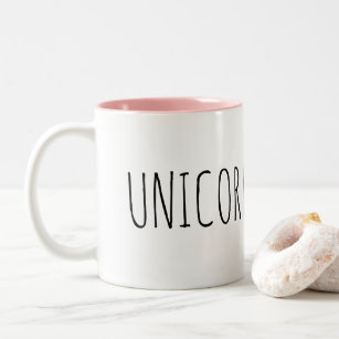Unicorn-rosa Innenraum-innere Kaffee-Tasse Zweifarbige Tasse