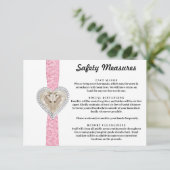 Unicorn-rosa-Spurenschutzmaßnahmen Begleitkarte (Stehend Vorderseite)