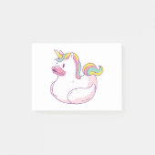 Unicorn Rubber Duck Post-it Klebezettel (Vorderseite)
