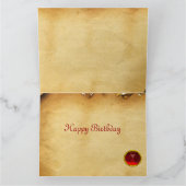 UNICORN Ruby, Happy Birthday Karte (Innenseite)