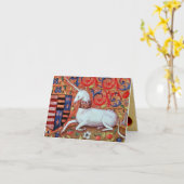 UNICORN Ruby, Happy Birthday Karte (Gelbe Blume)