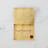 UNICORN Ruby, Happy Birthday Karte (Innenseite)