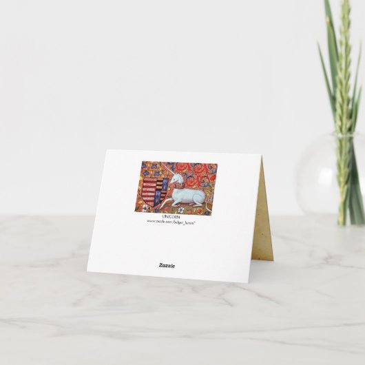 UNICORN Ruby, Happy Birthday Karte (Rückseite)