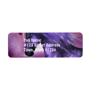 Unicorn-Rücksendeadressemailings-Aufkleber