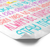 Unicorn Rules Motivierend Quotes Poster - 8x10 (Ecke)