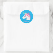 UNICORN RUNDER AUFKLEBER (Tasche)