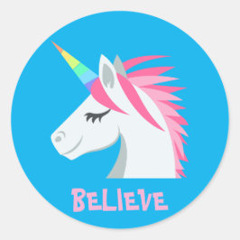 UNICORN RUNDER AUFKLEBER
