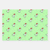 Unicorn Santa in einer Vielzahl von Hintergründen Geschenkpapier Set (Vorderseite 2)