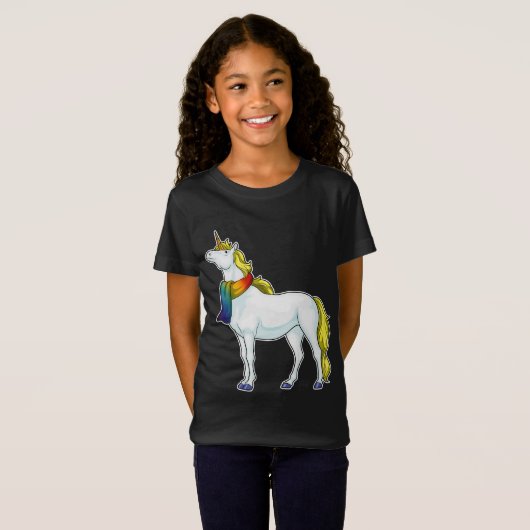 Unicorn Scarf T-Shirt (Vorne ganz)
