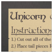 Unicorn-Schnitt- und Nähstoff Stoff (Nahaufnahme)