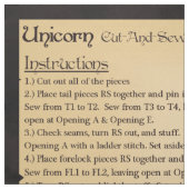 Unicorn-Schnitt- und Nähstoff Stoff (Muster)