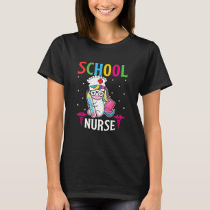 Unicorn School Nurse Nursicorn Einhorn Zurück zu S T-Shirt