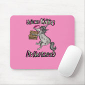 Unicorn schreiben - nicht stören mousepad (Mit Mouse)
