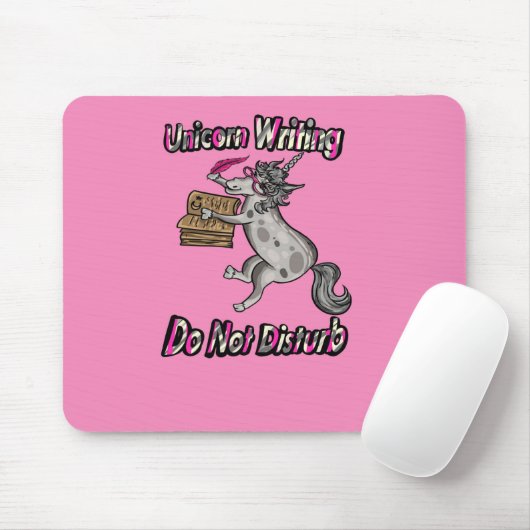 Unicorn schreiben - nicht stören mousepad (Mit Mouse)