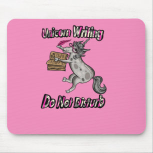 Unicorn schreiben - nicht stören mousepad