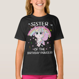 Unicorn-Schwester der GeburtstagsPrinzessin T-Shirt