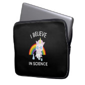 Unicorn Scientist I Believe In Science Funny T-Shi Laptopschutzhülle (Vorderseite Links)
