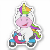 Unicorn Scooter Aufkleber (Vorderseite)